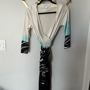 Vintage DVF silk wrap dress